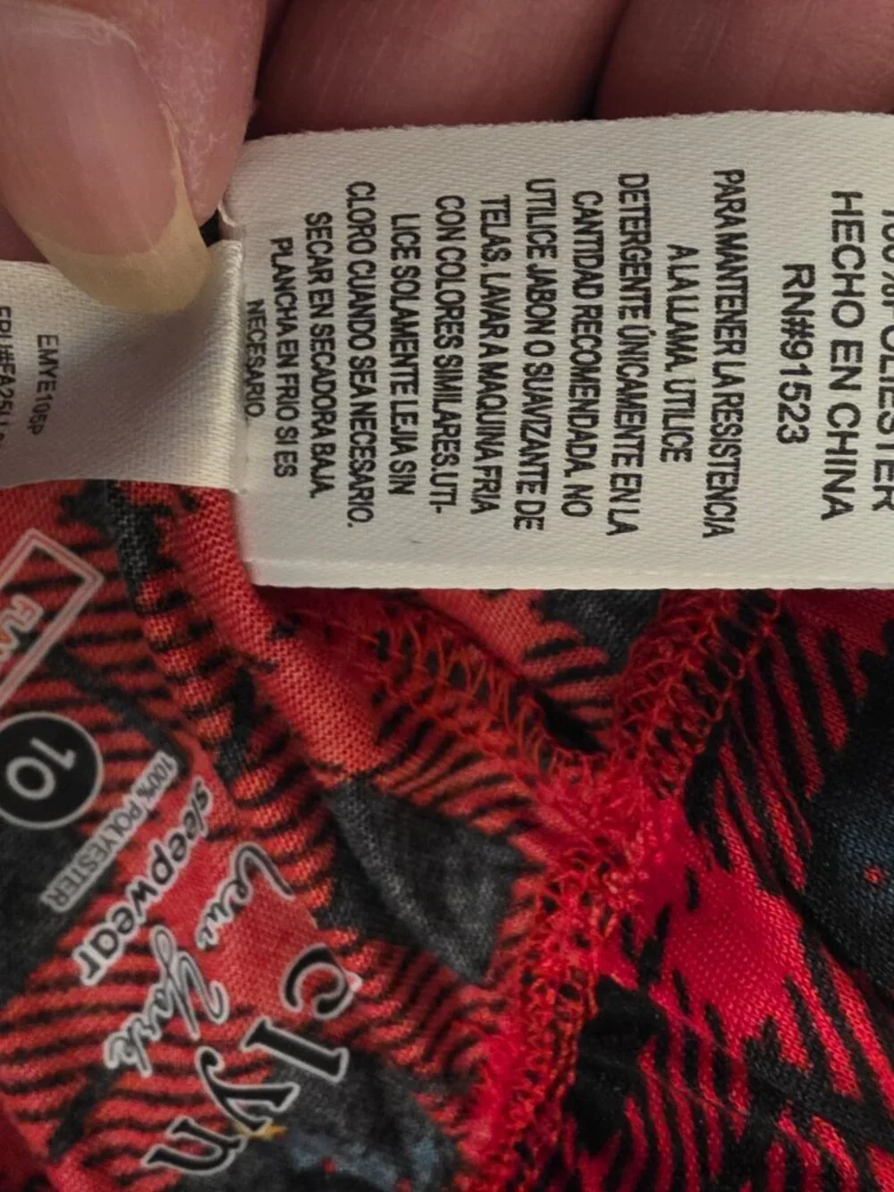 Jaclyn Girls Buffalo Check Christmas Tree Pajama Set NWT Size 10